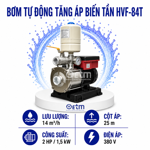 BƠM TỰ ĐỘNG TĂNG ÁP BIẾN TẦN HVF-84T
